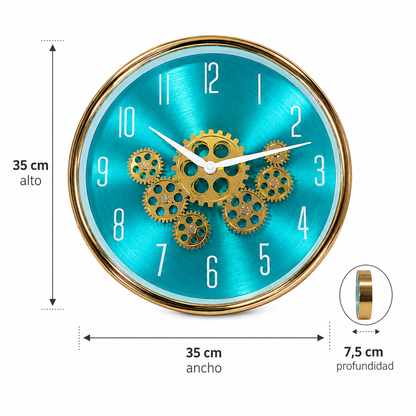 Reloj de Pared Engranaje Brillante – 35 cm