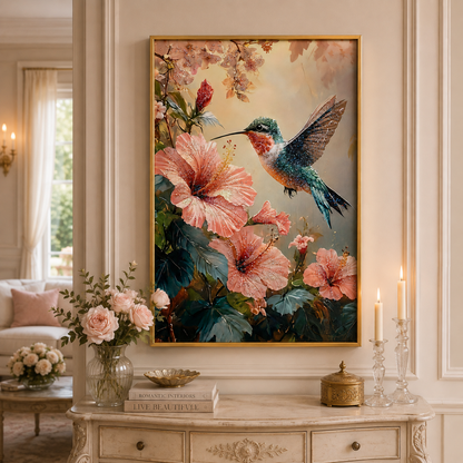 Cuadro Decorativo Colibrí - 80 cm