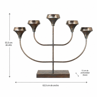 Candelabro Jumbo para 5 Velas - 63 cm