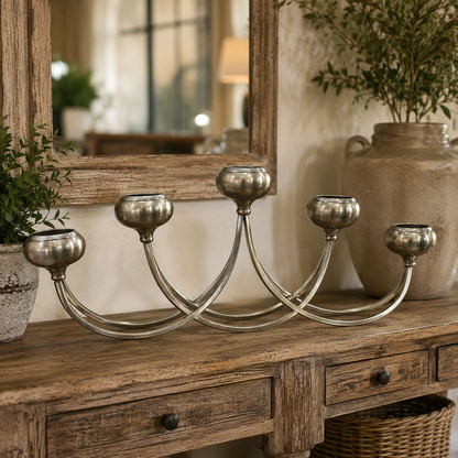 Candelabro Extendido Metálico - 65 cm