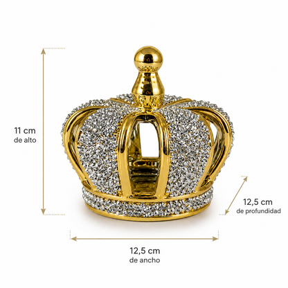 Corona Dorada Decorativa - 11 cm