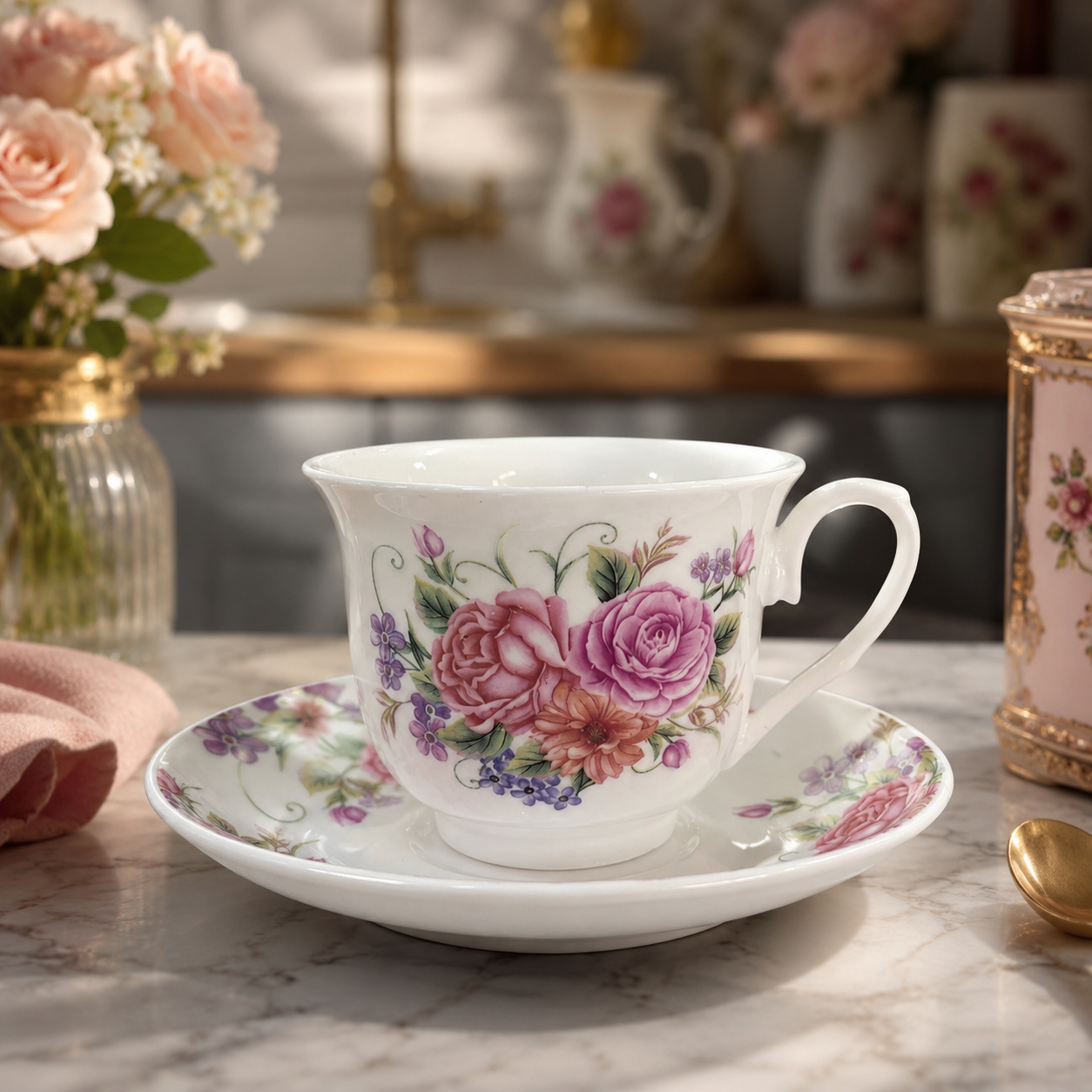 Juego de Té París con Atril – 13 Piezas
