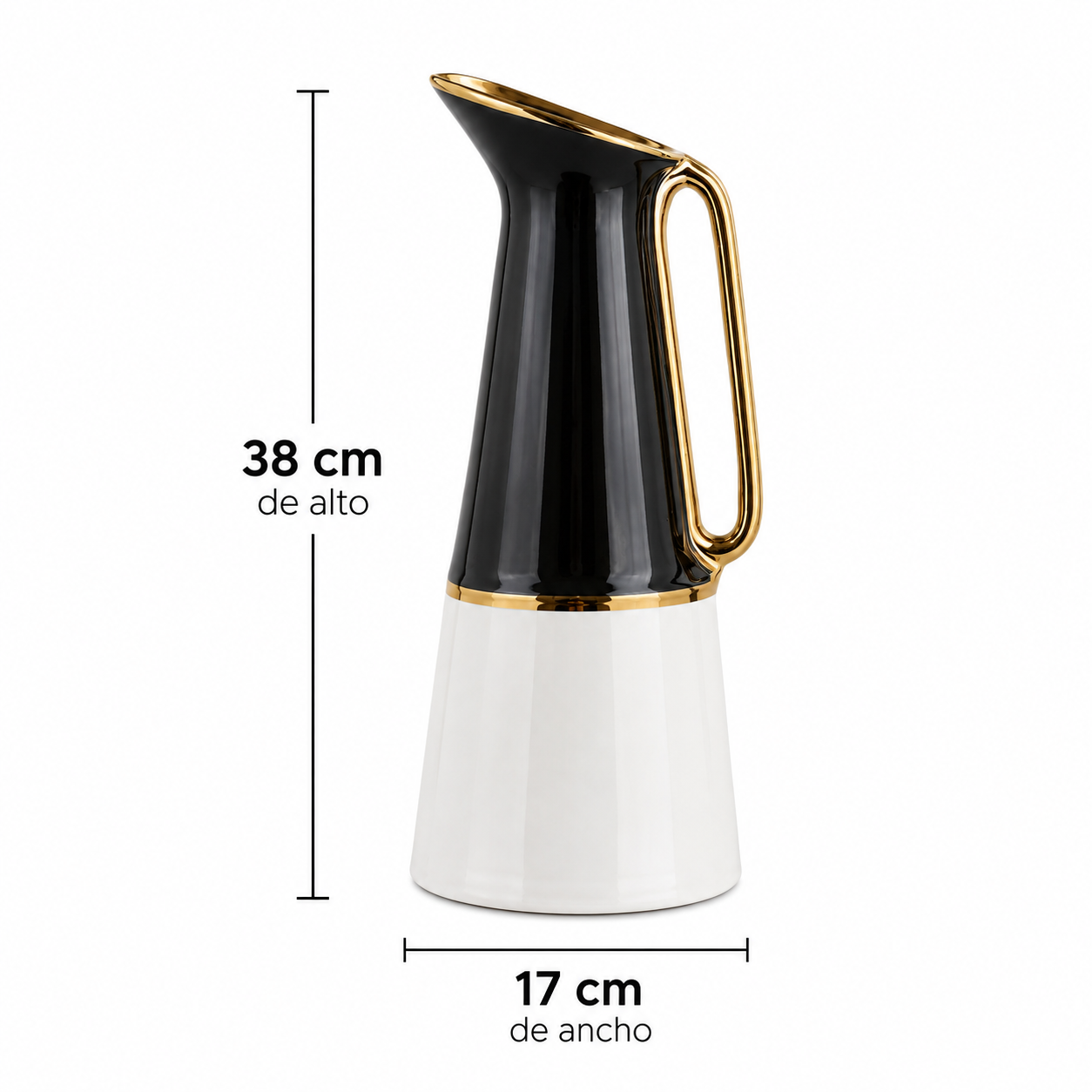 Florero Jarrón Decorativo 38 cm – Cerámica