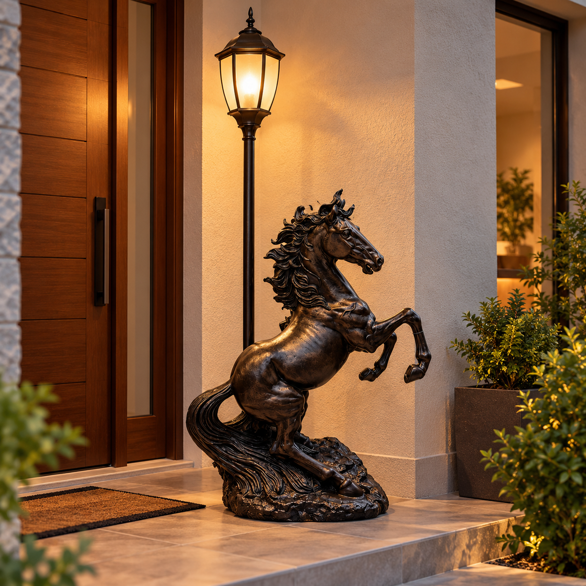 Lámpara Caballo Farol de Jardín – 177 cm