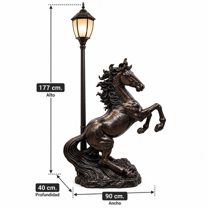 Lámpara Caballo Farol de Jardín – 177 cm