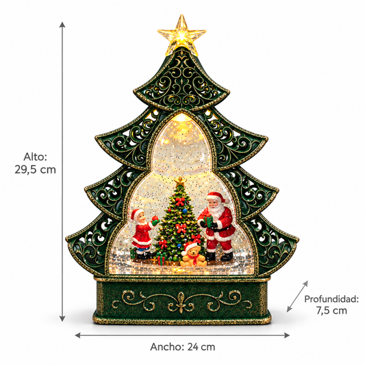 Árbol de Navidad - Luz - Música – 29,5 cm