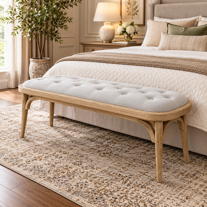 Banqueta Dumonde Capitoné - 110 cm