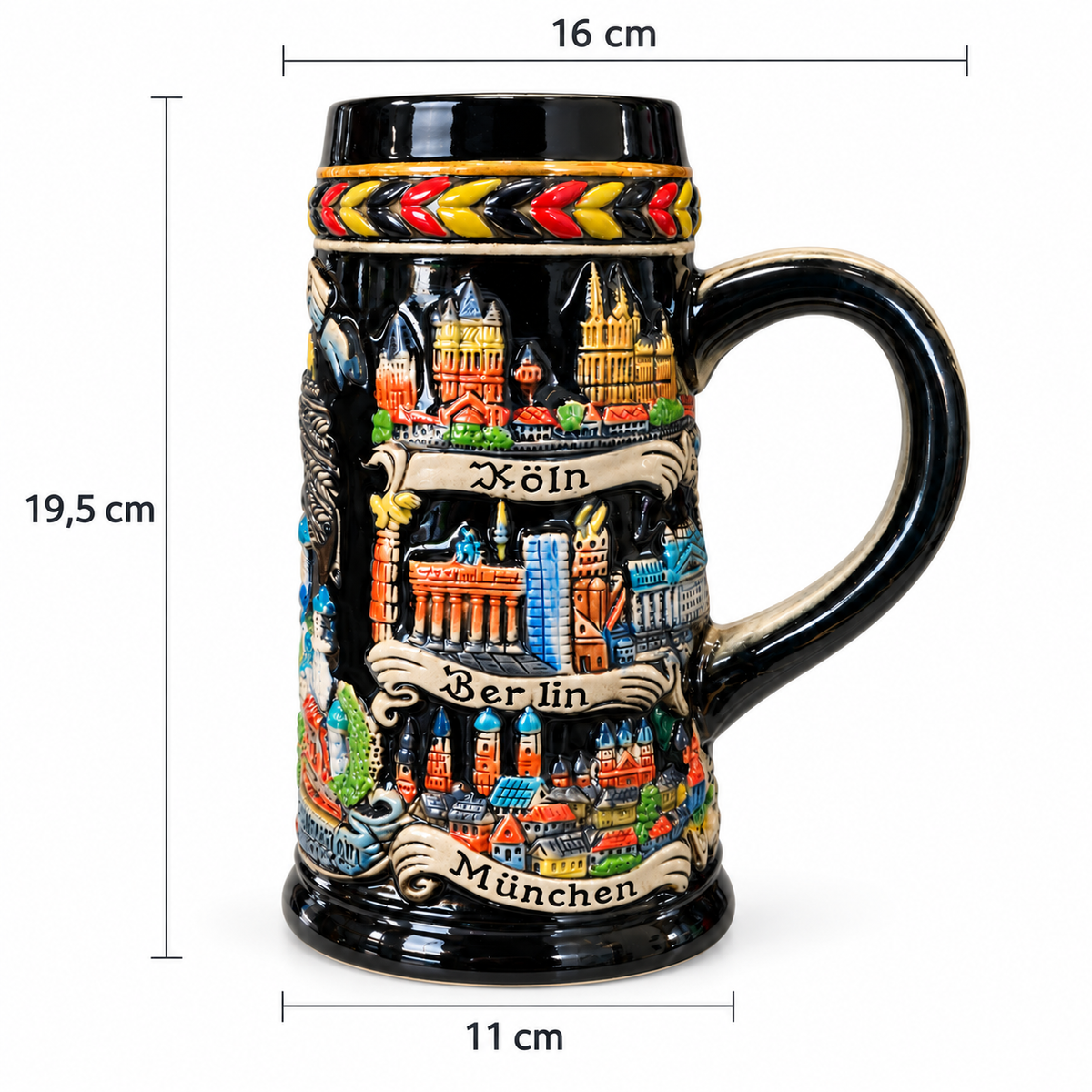 Jarro Schop 524 – Cerámica Decorativa con Relieve