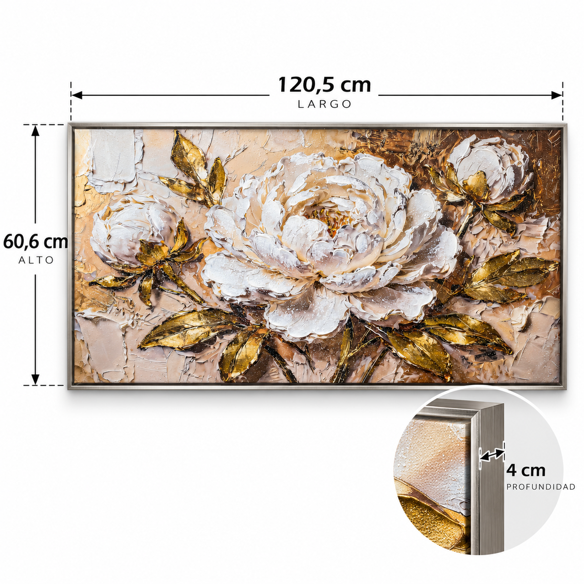 Cuadro Rosas del Recuerdo – 120 x 60 cm