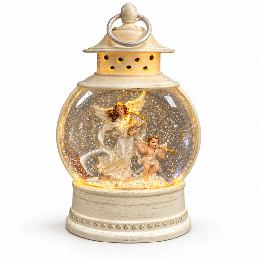 Farol Ángel de Navidad Musical con Luz – 26 cm