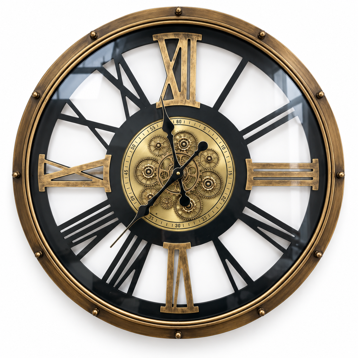 Reloj de Pared World Collection con Engranajes – 80 cm