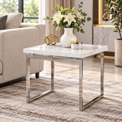 Mesa Lateral Mármol White