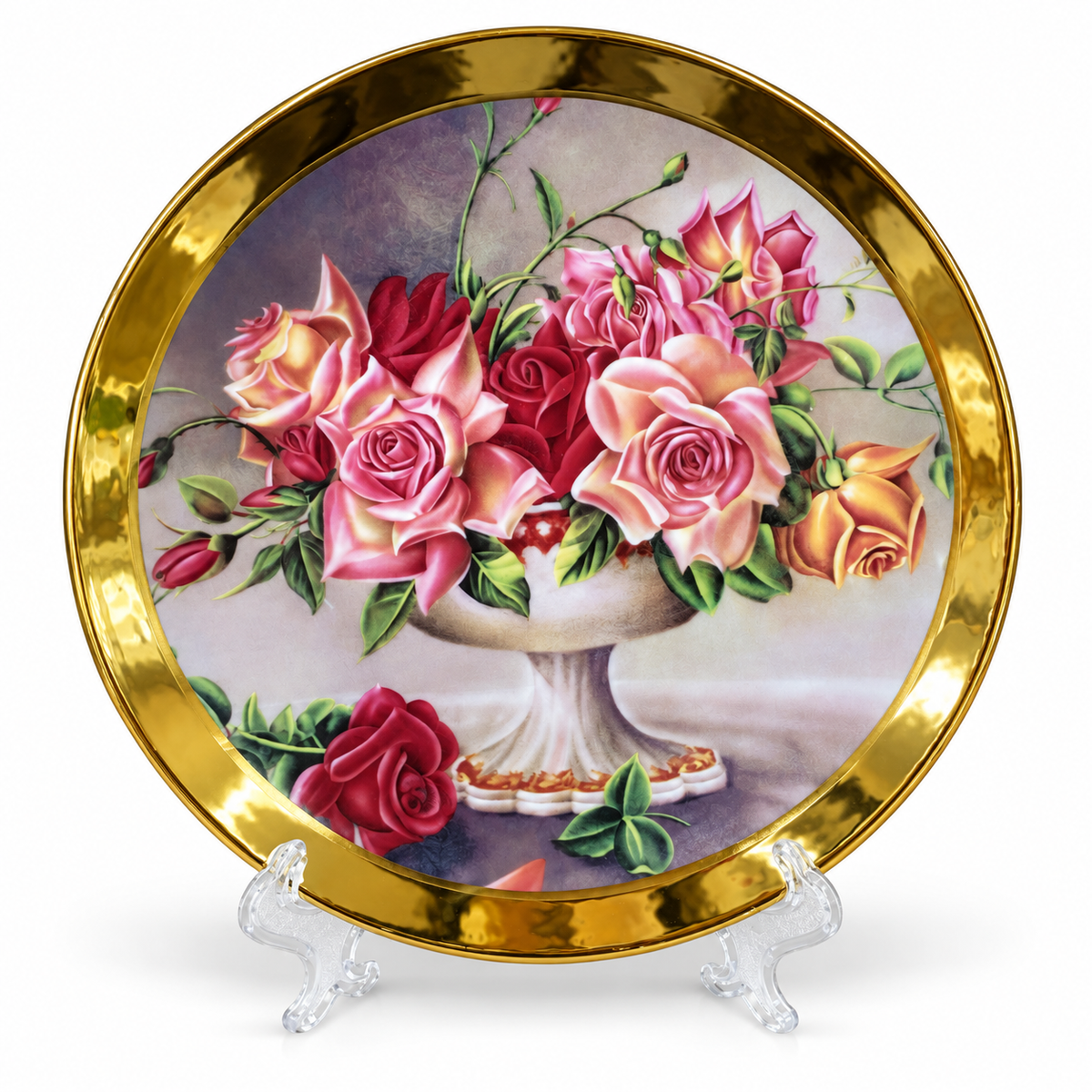 Plato Decorativo Coleccionable Flores - 27 cm