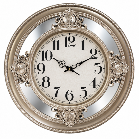 Reloj de Pared Clásico Metalizado