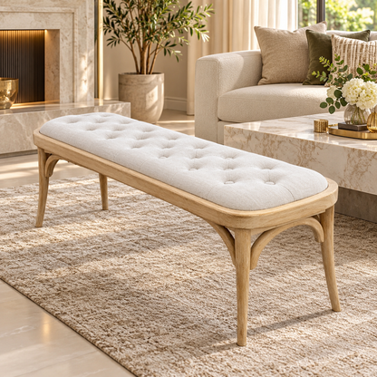 Banqueta Dumonde Capitoné - 110 cm