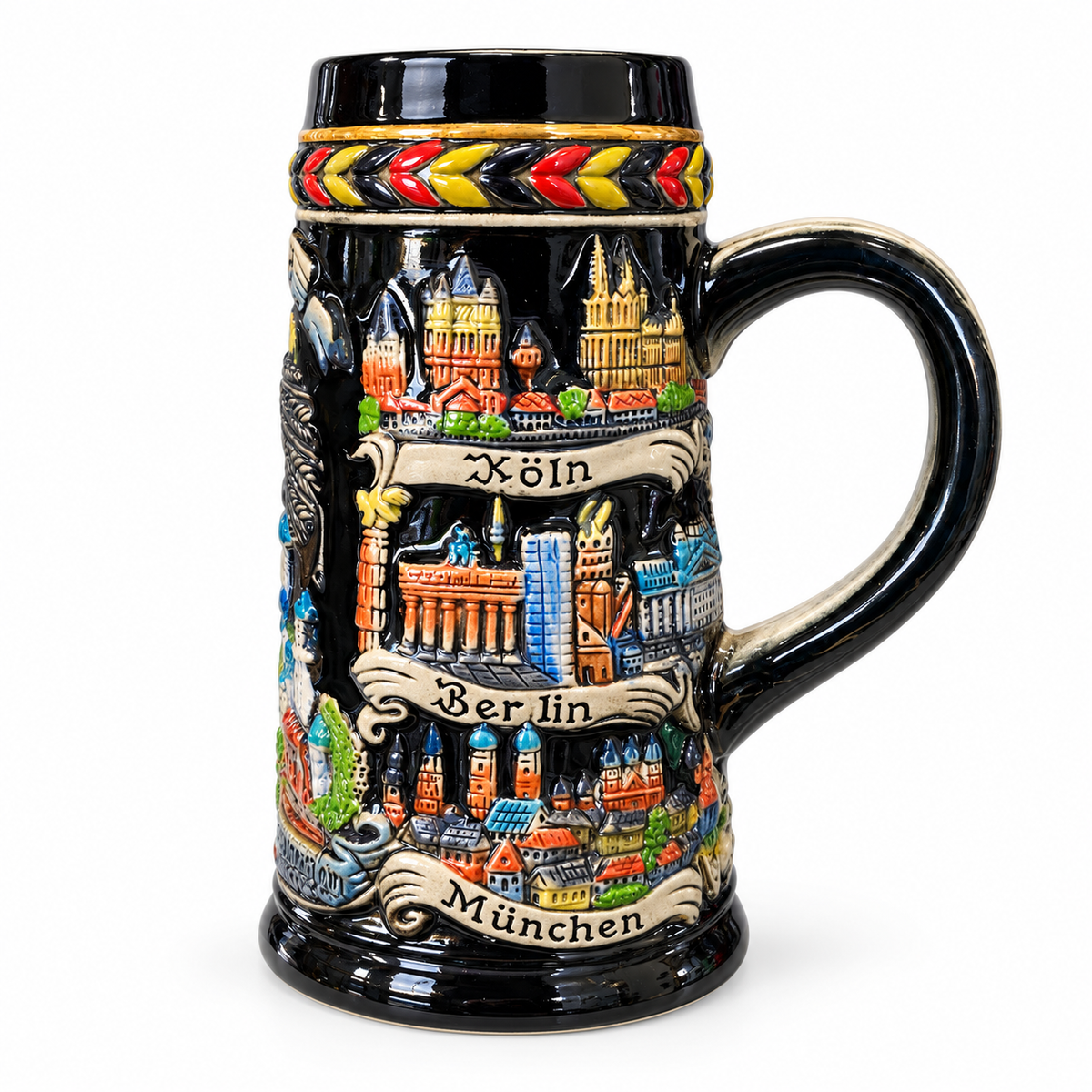 Jarro Schop 524 – Cerámica Decorativa con Relieve