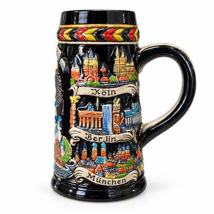 Jarro Schop 524 – Cerámica Decorativa con Relieve