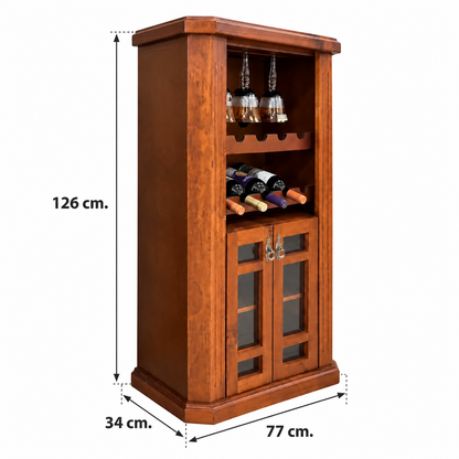Vitrina Cava de Madera de Pino Radiata – 126 cm