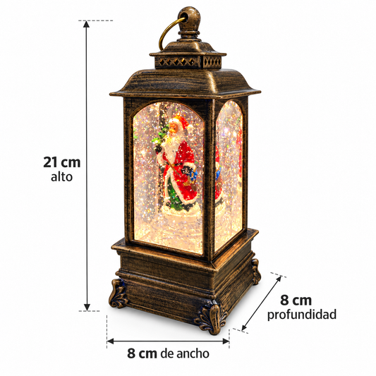 Farol Navideño - Luz - Música - Movimiento - 21 cm