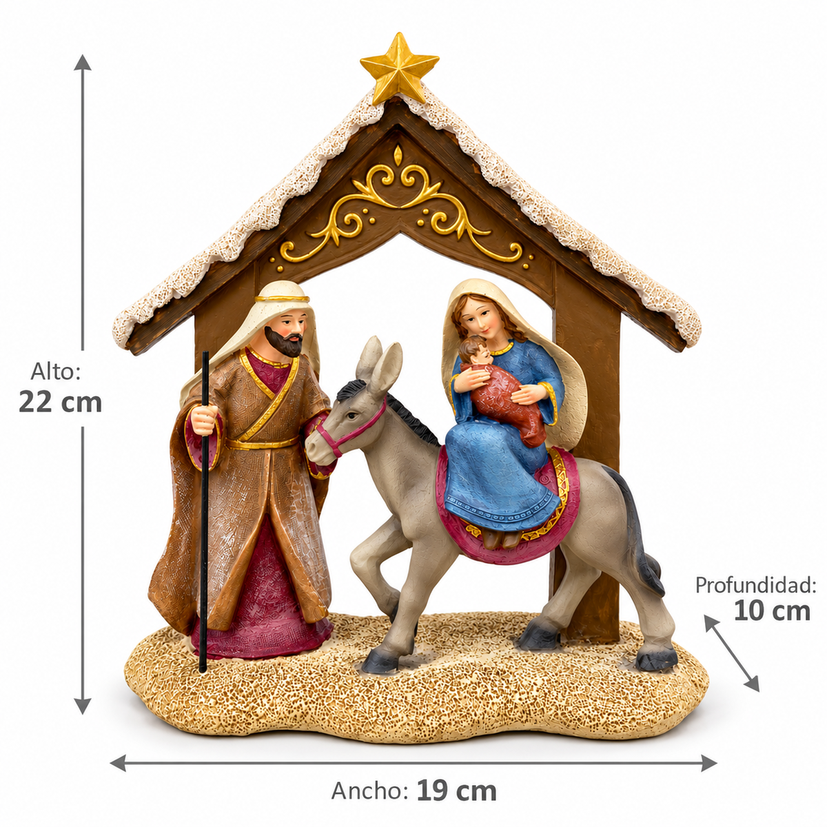Figura Sagrada Familia en Poliresina – 22 cm