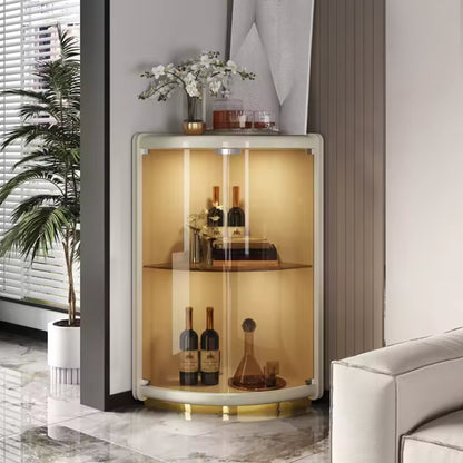 Vitrina Esquinera Marfil - Desmontable