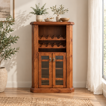 Vitrina Cava de Madera de Pino Radiata – 126 cm