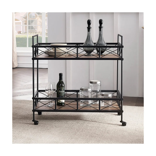 Carro Bar de Madera con Ruedas BOTT