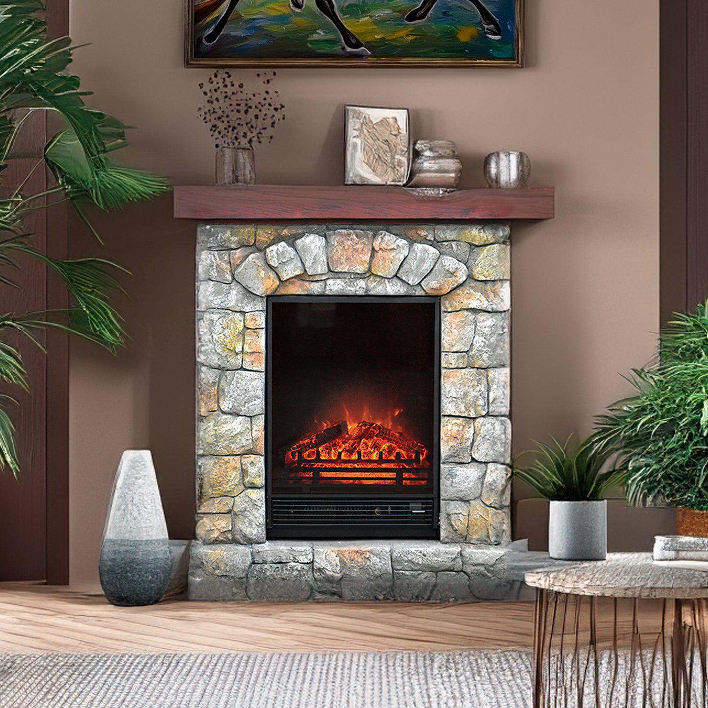 Chimenea Eléctrica Stone