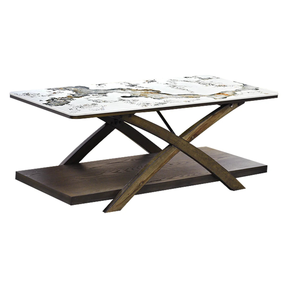 Mesa de Centro Línea STONE con Cubierta Estilo Mármol