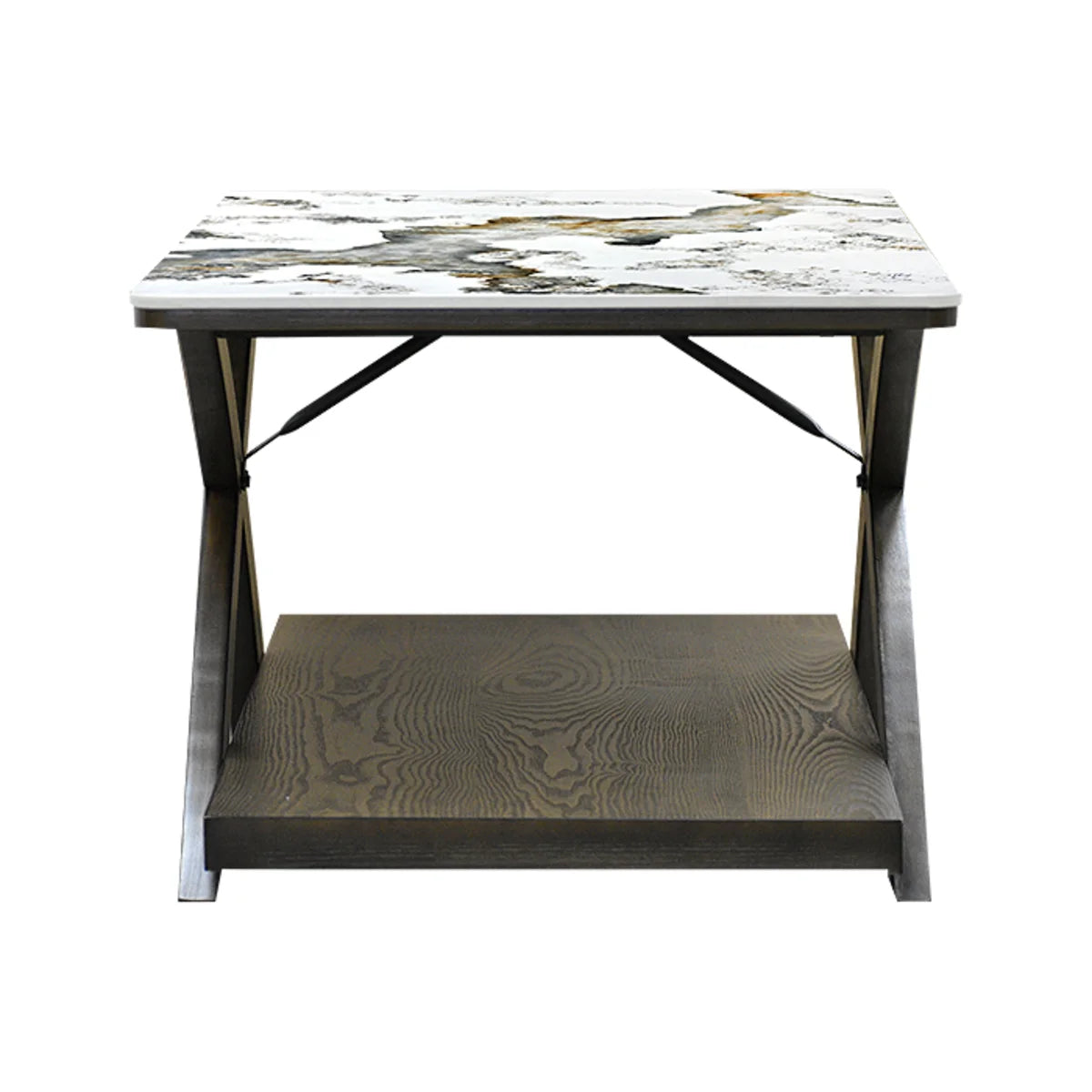 Mesa de Centro Línea STONE con Cubierta Estilo Mármol