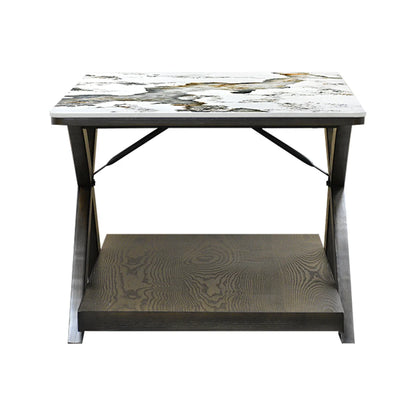 Mesa de Centro Línea STONE con Cubierta Estilo Mármol