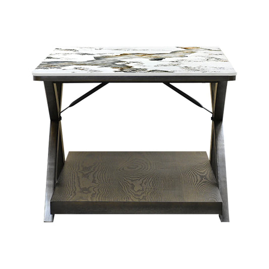 Mesa de Centro Línea STONE con Cubierta Estilo Mármol