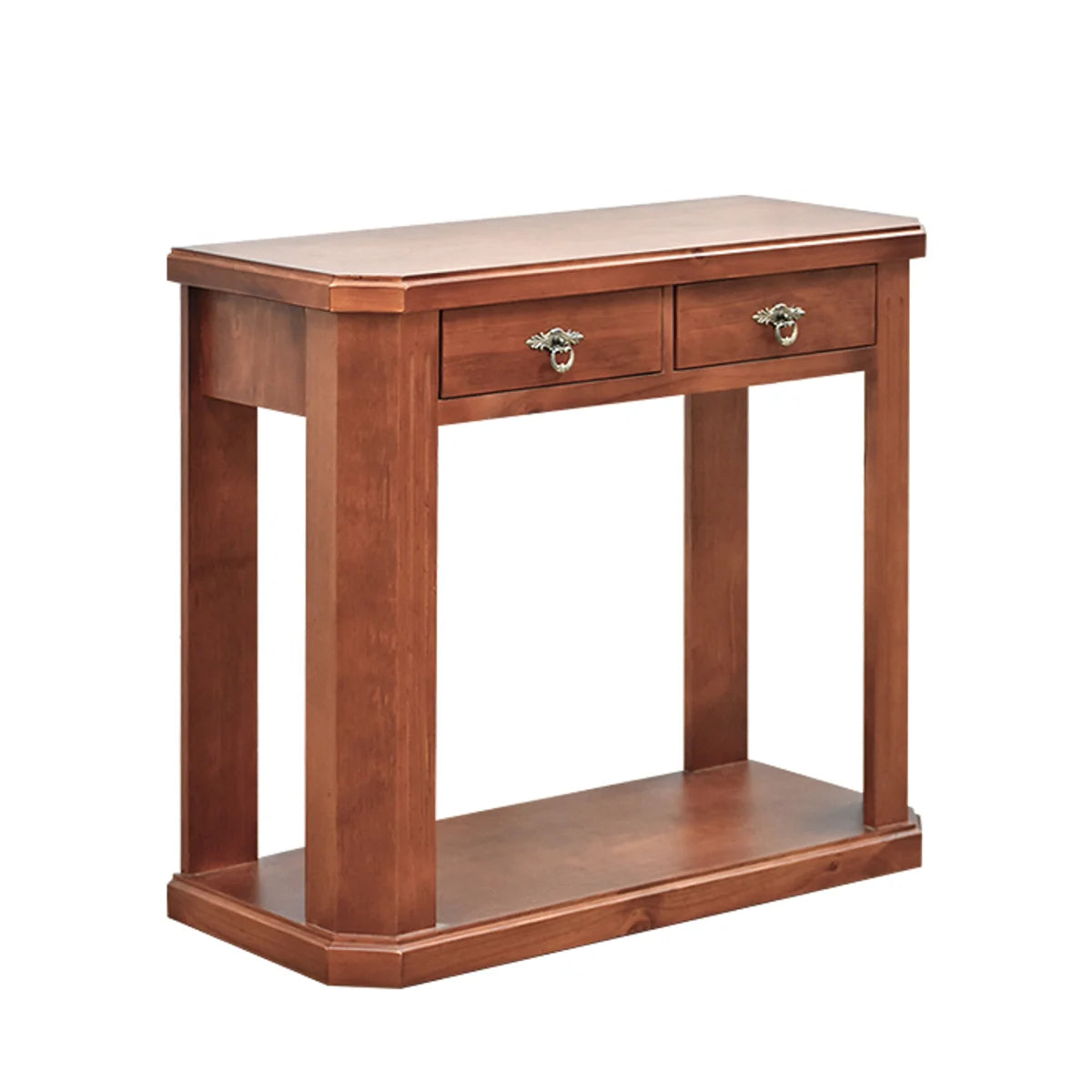 Arrimo XL Maxi de Madera Sólida – Doble Cubierta y Cajón Central