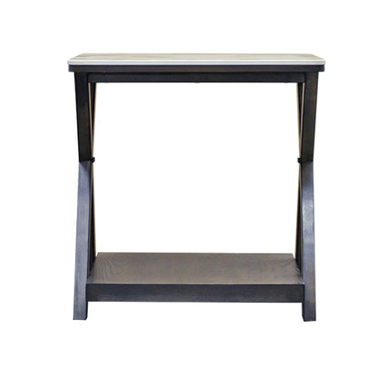 Mesa Lateral Línea STONE con Cubierta Estilo Mármol